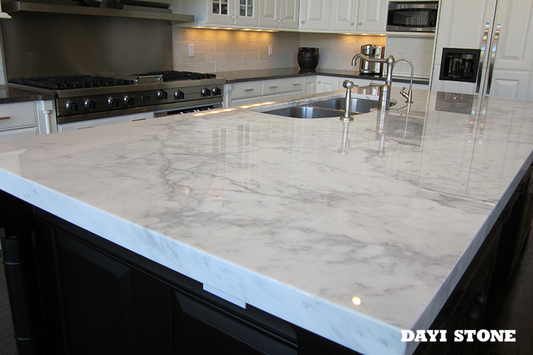 Calacatta Withe Marble Countertops-Natural Marble For Kithcen Designs - Dayi Stone